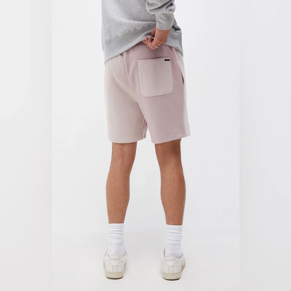 Pacsun Men’s Mauve Colorblock Fleece Volley Sweat Shorts | Size Medium - Picture 4 of 11